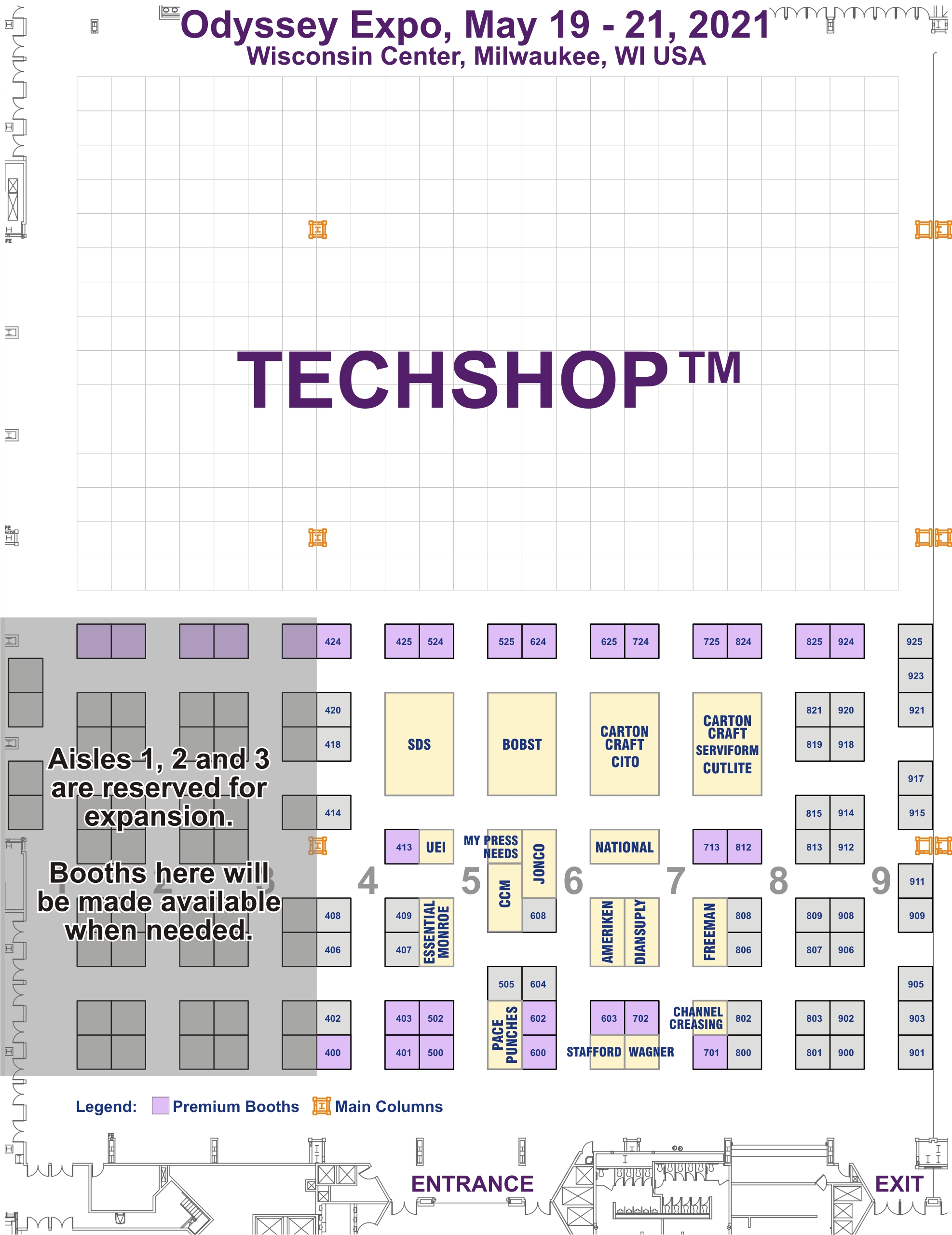 Odyssey Expo Floor Plan